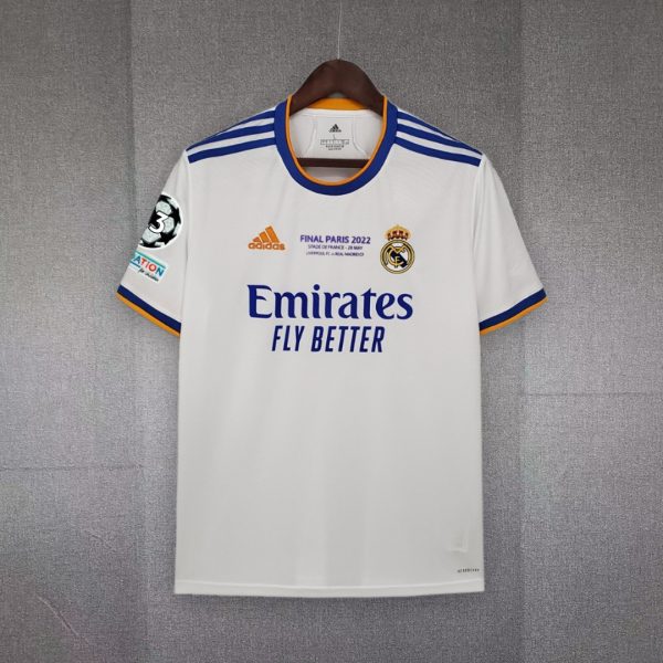 Real Madrid Home Soccer Jersey Retro Shirt 21-22 - Image 3