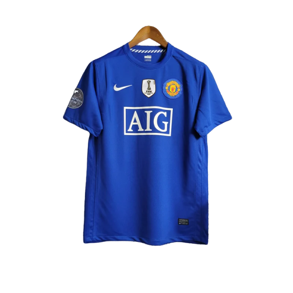 08-09 Manchester United Home #7 Ronaldo Retro Jersey - Image 3