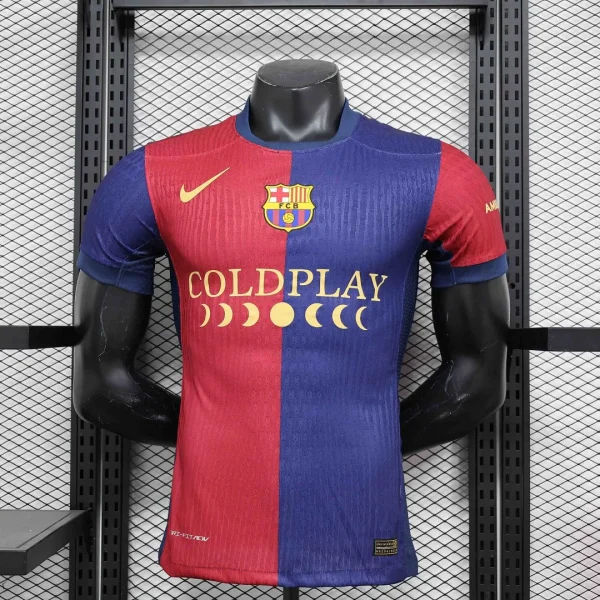 24-25 Barcelona x COLDPLAY Home Jersey Player Version - Image 3