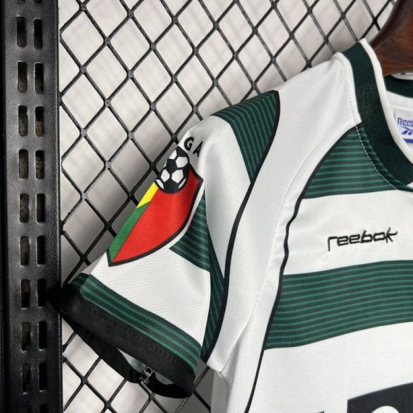 Sporting 01-03 Lisbon Home Retro Kid Kits Youth Apparels Football Jersey - Image 6