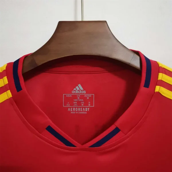 Spain Retro Jersey Home World Cup 2010 - Image 3