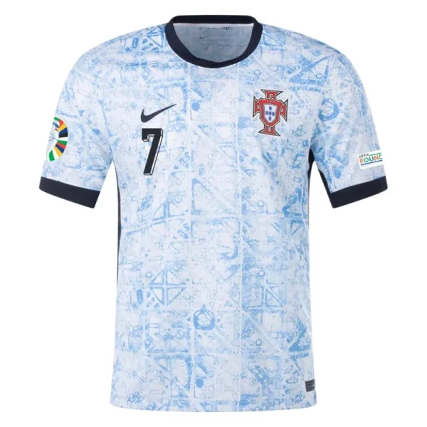 Portugal Away Ronaldo #7 R. Leão #17 Pepe #3 Jersey Euro 2024 - Image 2
