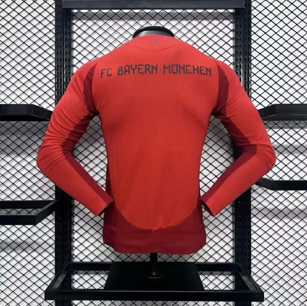 24-25 Bayern Munich Home Player Version Long Sleeve - Image 4