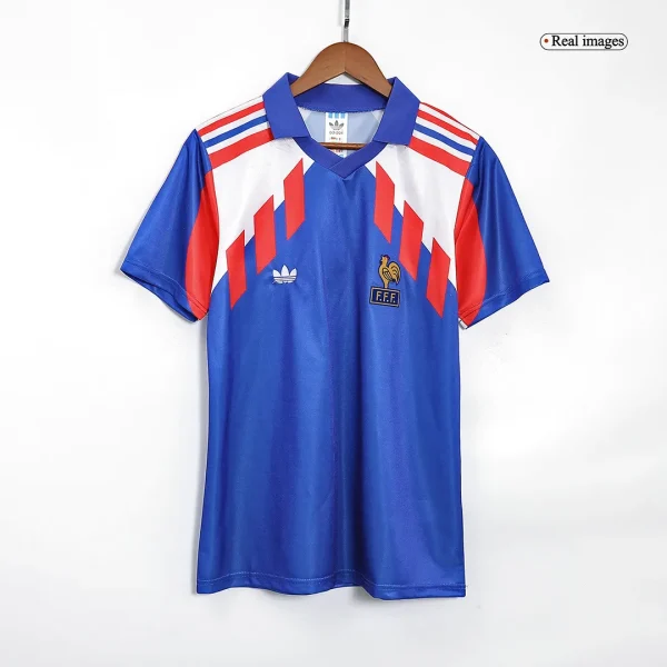 1990 France Retro Jersey Home World Cup - Image 3