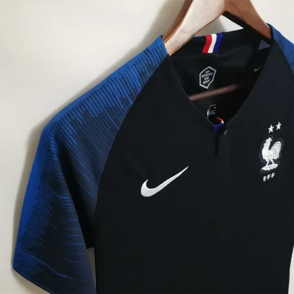 2018 France World Cup Champion 2 Stars Home Retro Jersey - Image 3