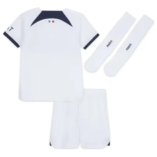 23-24 Kids PSG Away Whole Kit Jersey+Shorts+Socks - Image 2
