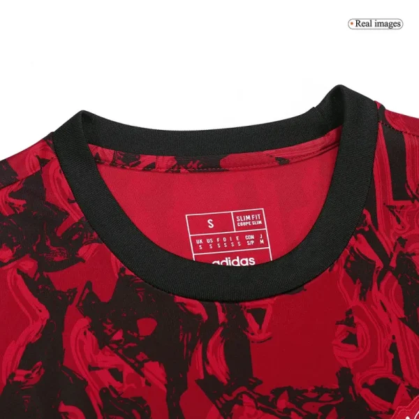 23-24 Manchester United Pre-Match Vest Jersey Red - Image 3
