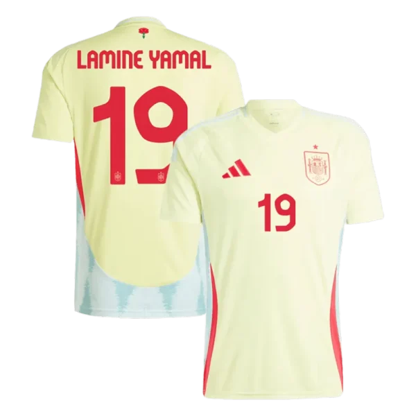 Spain Away Jersey RODRIGO #16 LAMINE YAMAL #19 MORATA #7 Euro 2024
