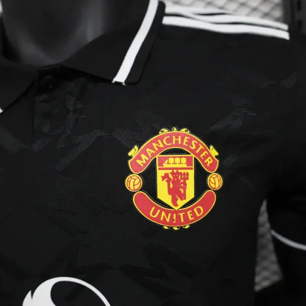 24-25 Manchester United Player Version Black POLO Shirt - Image 5