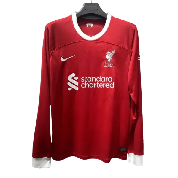 23-24 Liverpool Home Long Sleeve Jersey