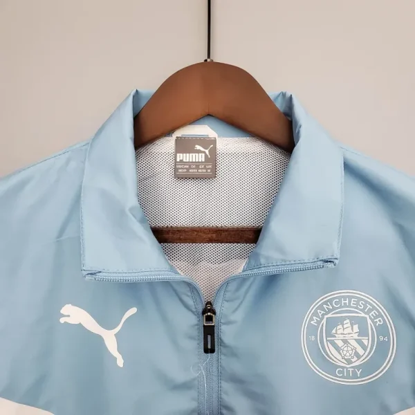 Manchester City Jersey Windbreaker Blue And White 2021/2022 - Image 6