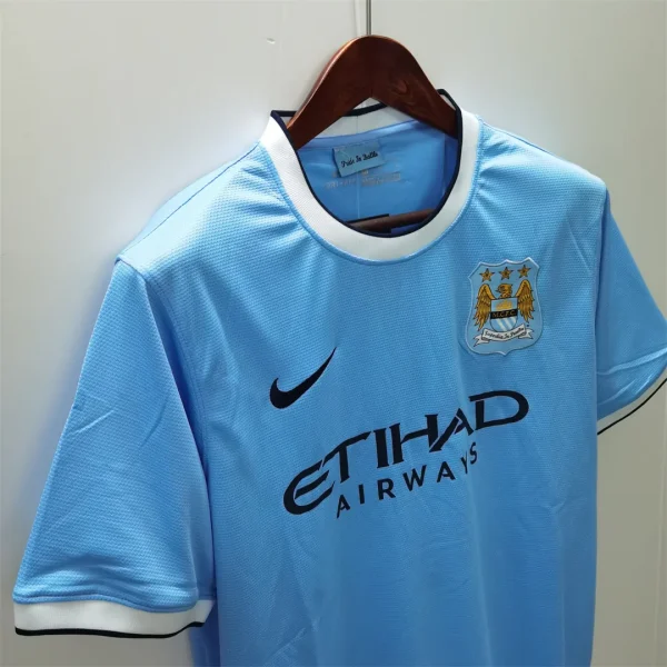 2013/14Manchester City Retro Home Jersey - Image 7