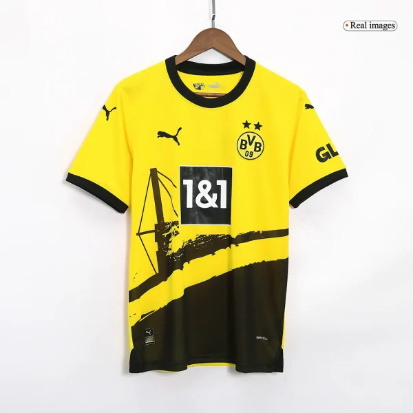 23-24 Borussia Dortmund Home Whole Kit （Jersey+Shorts+Socks） - Image 4