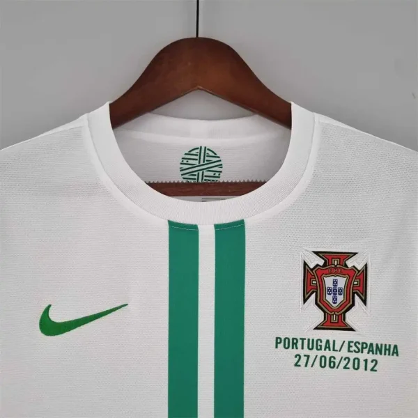 2012 Portugal Retro Jersey Away Long Sleeve - Image 5