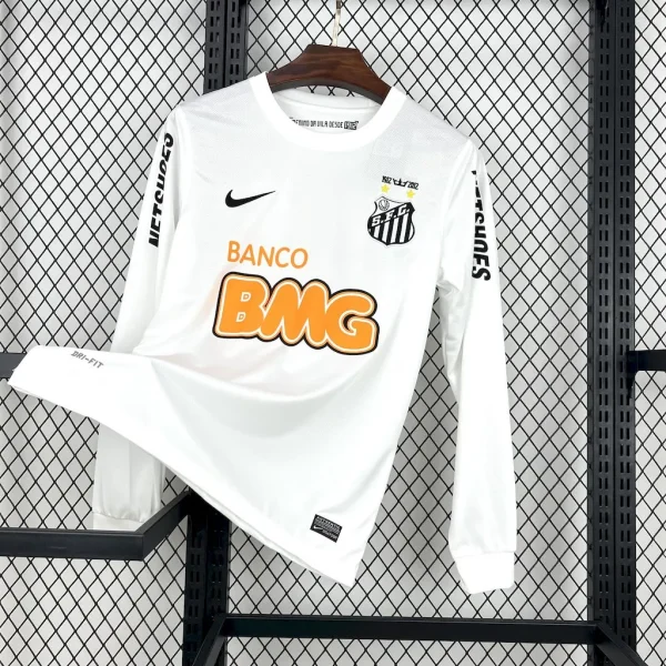 Santos FC Retro Jersey Home Long Sleeves 2012-13 - Image 3