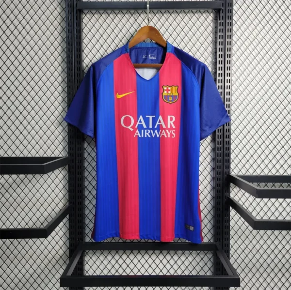 16-17 Barcelona Home Retro Jersey - Image 12