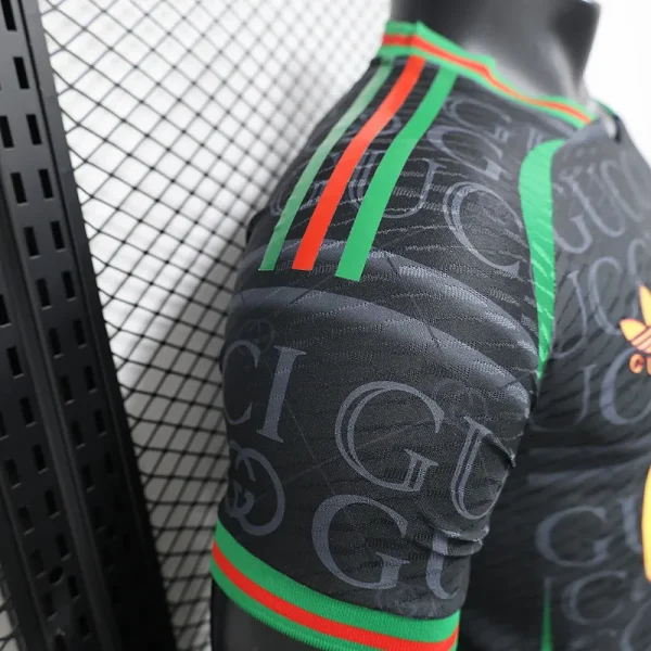 24-25 Real Madrid VS GUCCI Black Player Version Jersey - Image 6