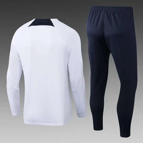 2024/2025 Paris Saint-Germain Half-Pull Training Suit White Football Shirt - Image 4