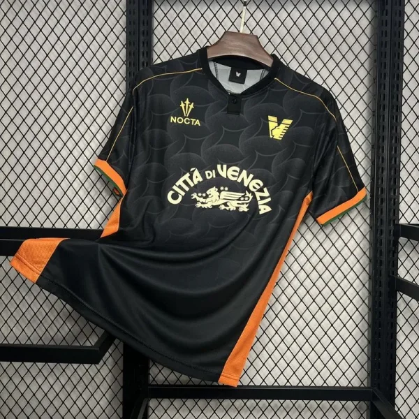 Venezia 2024-25 Home Black Soccer Jersey - Image 3