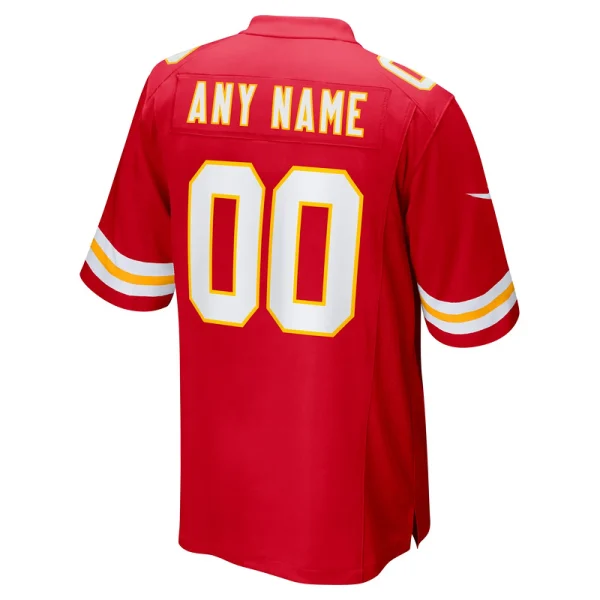 Men's Kansas City Chiefs Nike Red Super Bowl LVIII Patch Custom Game Jersey - Image 2