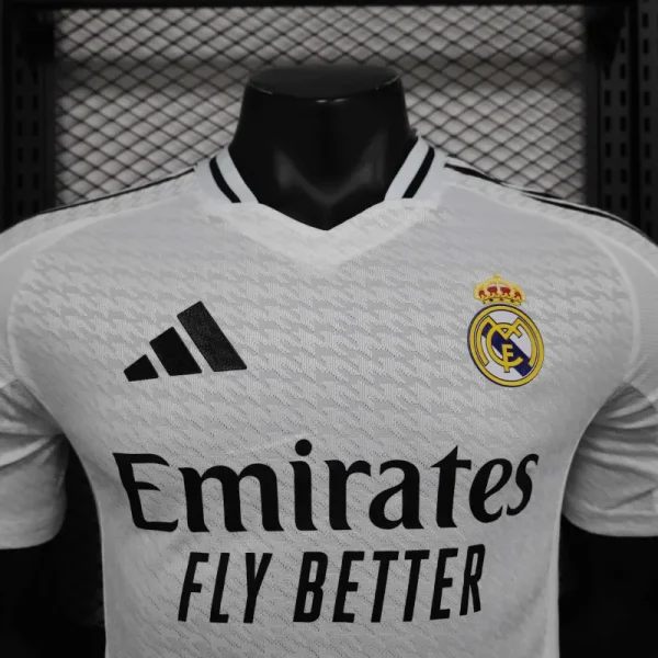 24-25 Real Madrid Home Soccer Jersey Player Version - Image 3
