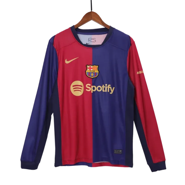 24-25 Barcelona Home Long Sleeve Jersey