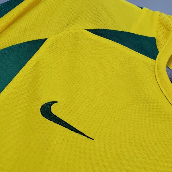 Brazil Retro Jersey Home World Cup 2002 - Image 6