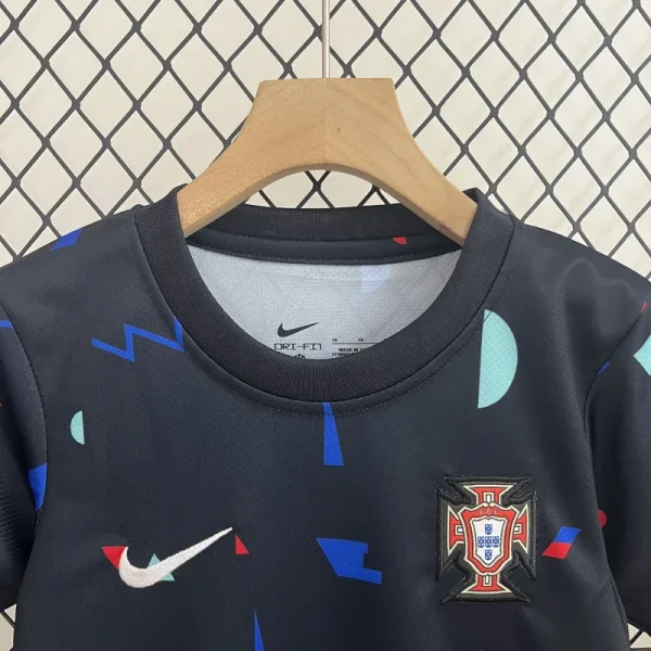2024 Portugal Grey Training Kid Kits Youth Apparels Sport Jersey - Image 4