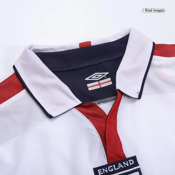 2004 England Retro Jersey Home Replica Euro Cup - Image 4