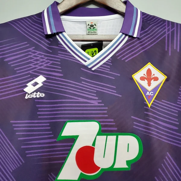 92-93 Fiorentina Retro Jersey Home - Image 3