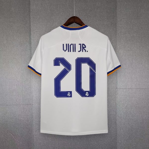 Real Madrid Home Soccer Jersey Retro Shirt 21-22 - Image 4
