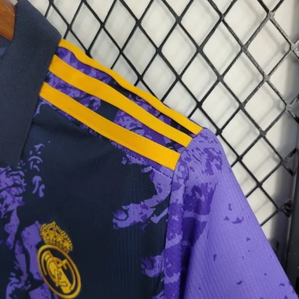 23-24 Real Madrid Chinese Dragon Purple Football Shirt - Image 6