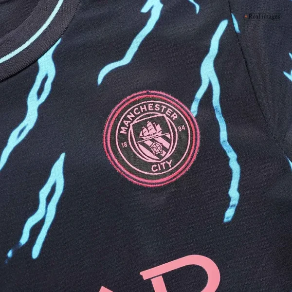 2023/24 Kids Manchester City Third Away Kit Jersey+Shorts - Image 8