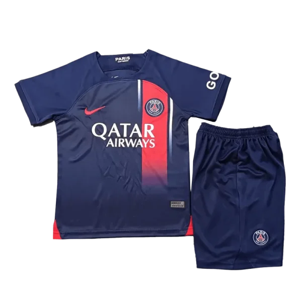 23-24  Kids PSG Home Whole Kit Jersey+Shorts+Socks - Image 4