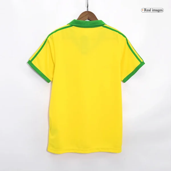 Brazil Retro Home Jersey 1977 - Image 2
