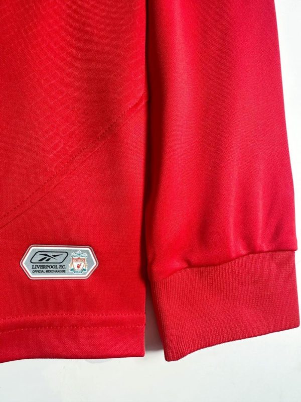 Retro Liverpool FC Home Football Jersey Long Sleeve 2004/2005 - Image 8