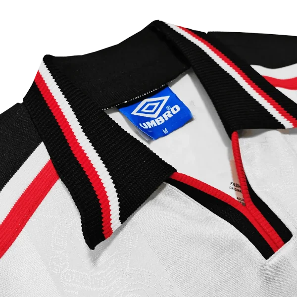 1998/99 Manchester United Retro Long Sleeve Away Jersey - Image 3