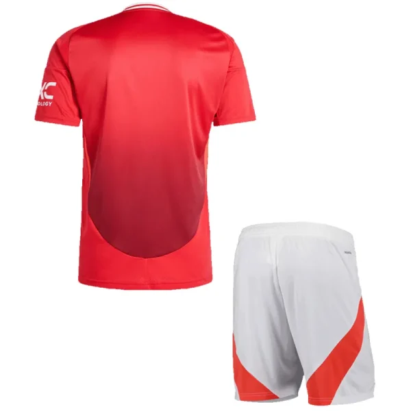 24-25 Manchester United Home Kit(Jersey+Shorts) - Image 2