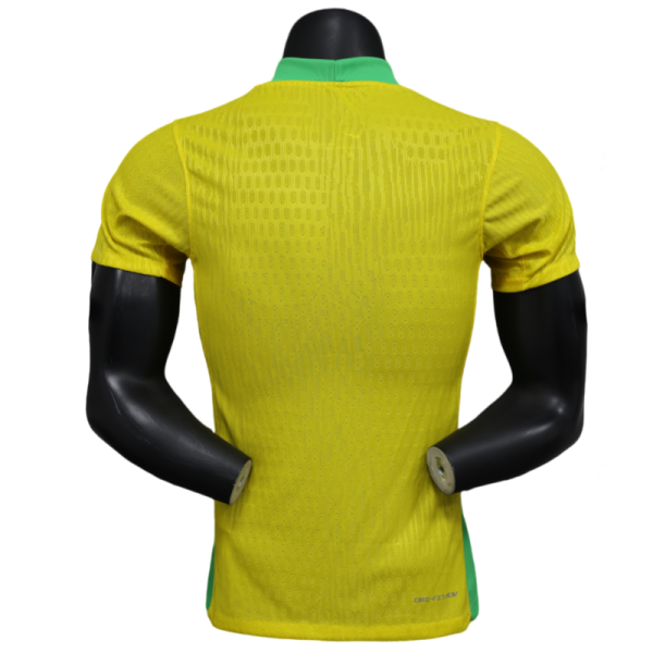 Brazil Home Shirt Soccer Jersey Player Version 2025 - Image 2