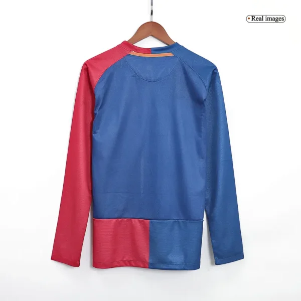 2008/09 Barcelona UCL Final Retro Home Long Sleeve Jersey - Image 2
