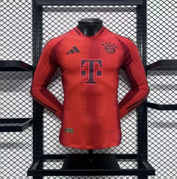 24-25 Bayern Munich Home Player Version Long Sleeve - Image 3