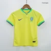 Brazil Kids Soccer Jersey Home Kit(Jersey+Shorts) World Cup 2022 - Image 4