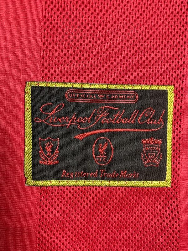 Retro Liverpool Home Football Jersey Long Sleeve 1995/1996 - Image 9