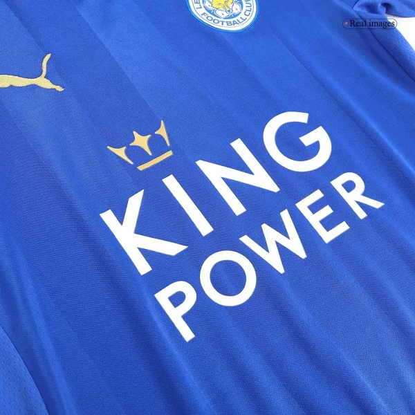 Leicester City 2015/16 Retro Home Jersey - Image 7