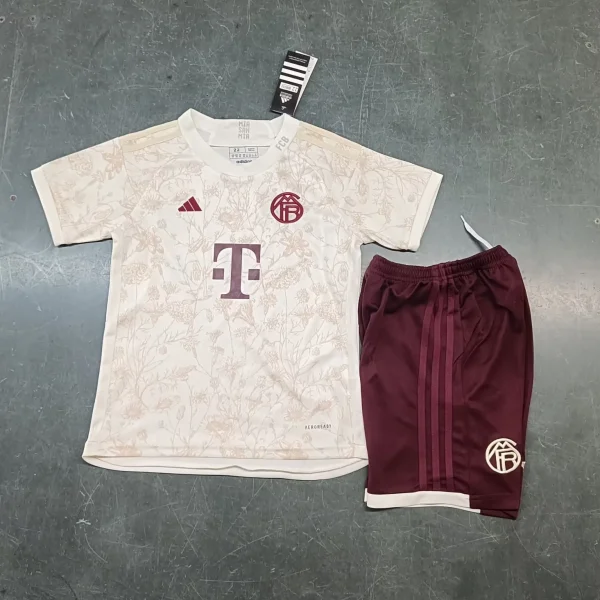 23-24 Kids Bayern Munich Third Kit(Jersey+Shorts) - Image 3