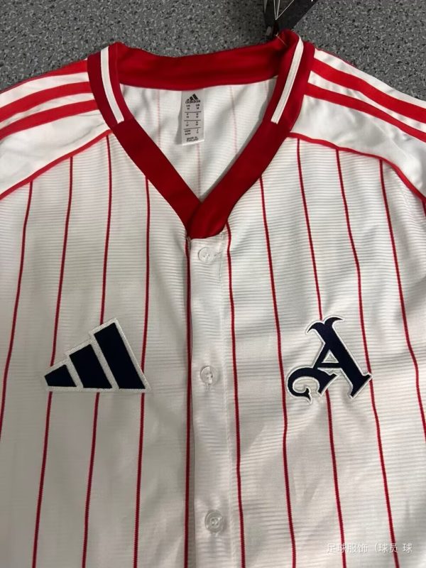 2025/2026 Arsenal Baseball style Pre matchCasual Training Soccer Shirt - Image 4