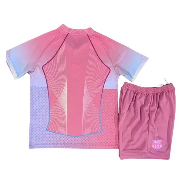 pink Barcelona Special Edition Kits Jersey+Shorts 25-26 - Image 2