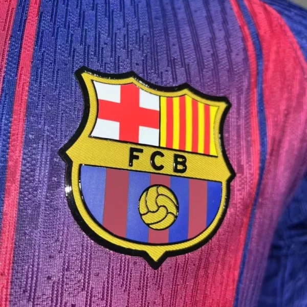 Barcelona Home Long Sleeve soccer jerseys 2025-26 Player Version - Image 4