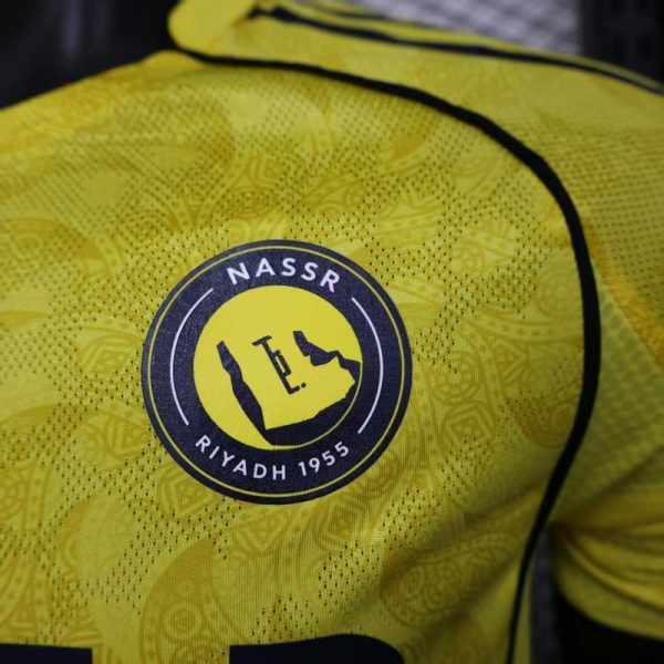 Al Nassr Third Home Soccer Jersey 2025-26 Player Version - Imagen 5